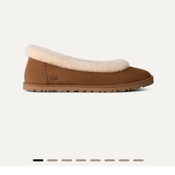 Zora UGG Women´s Brown and Cream Slippers. With box